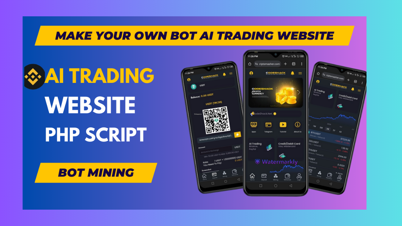 Ai Auto Trading Mining Website Script - Ai mining website