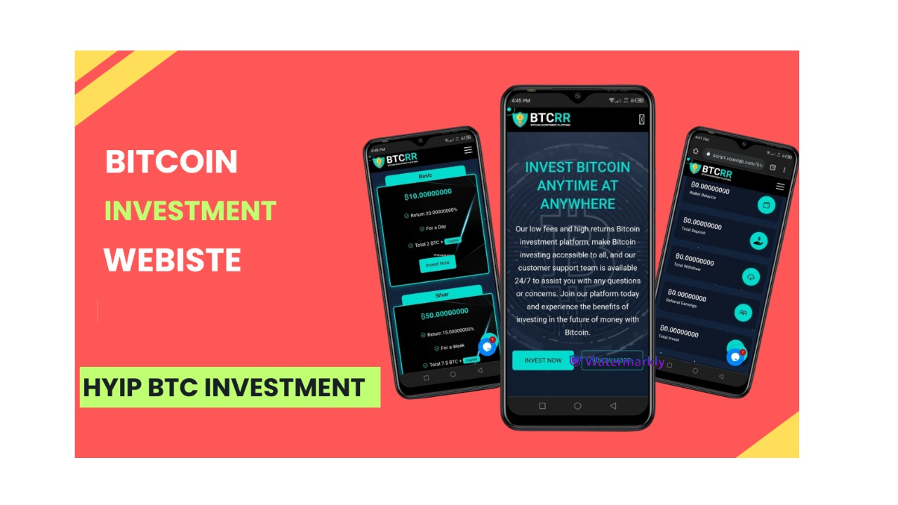 BtcRR Bitcoin Investment Website Script 2024