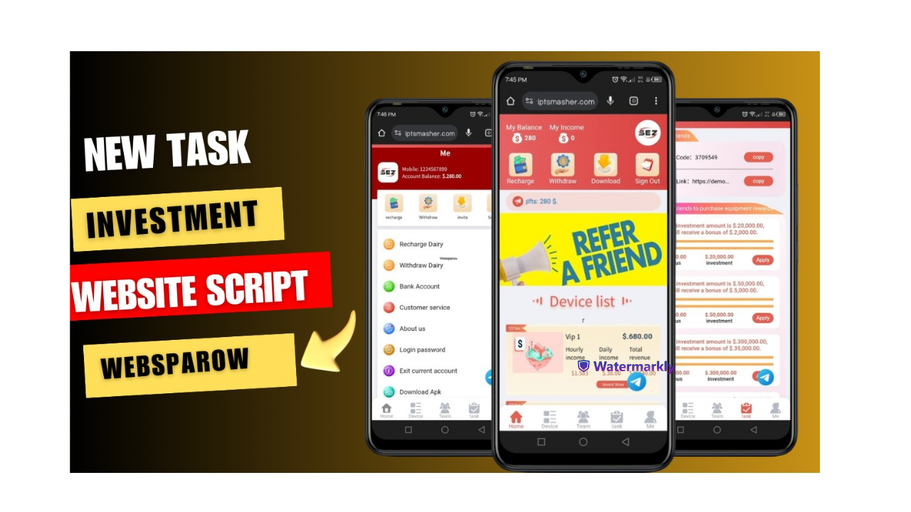 Zam Zam Task Hyip Investment Website Script 2025