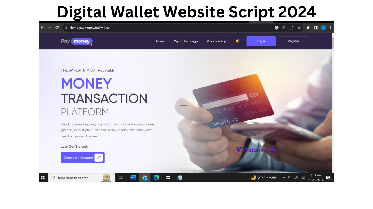PayMoney Digital Wallet Website Script 2024