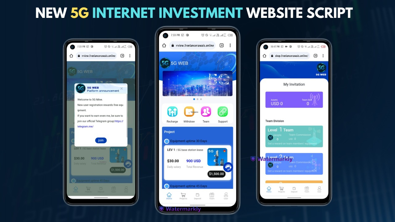 New 5G Mining Website Script 2024 - Mining Script